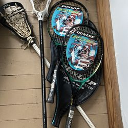 Lacrosse Sticks And Tennis Rackets 