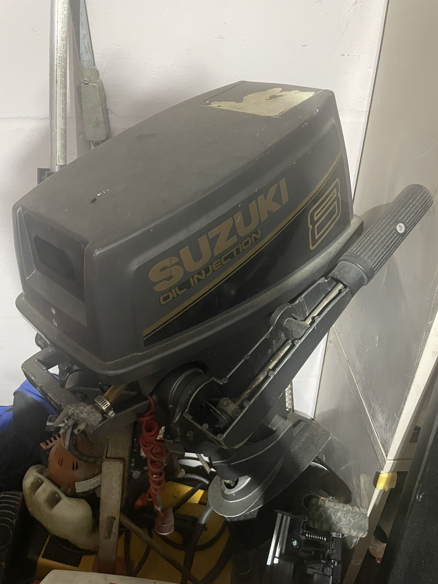 Boat Motor And Stand