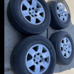 4 — 265/70r17 6x5.5 6x139.7 Stock TRD Tacoma 4runner Tundra Yukon Tahoe Wheels Rims Tires!!!!