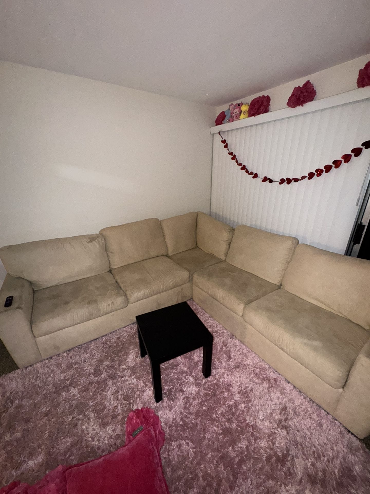 beige couch
