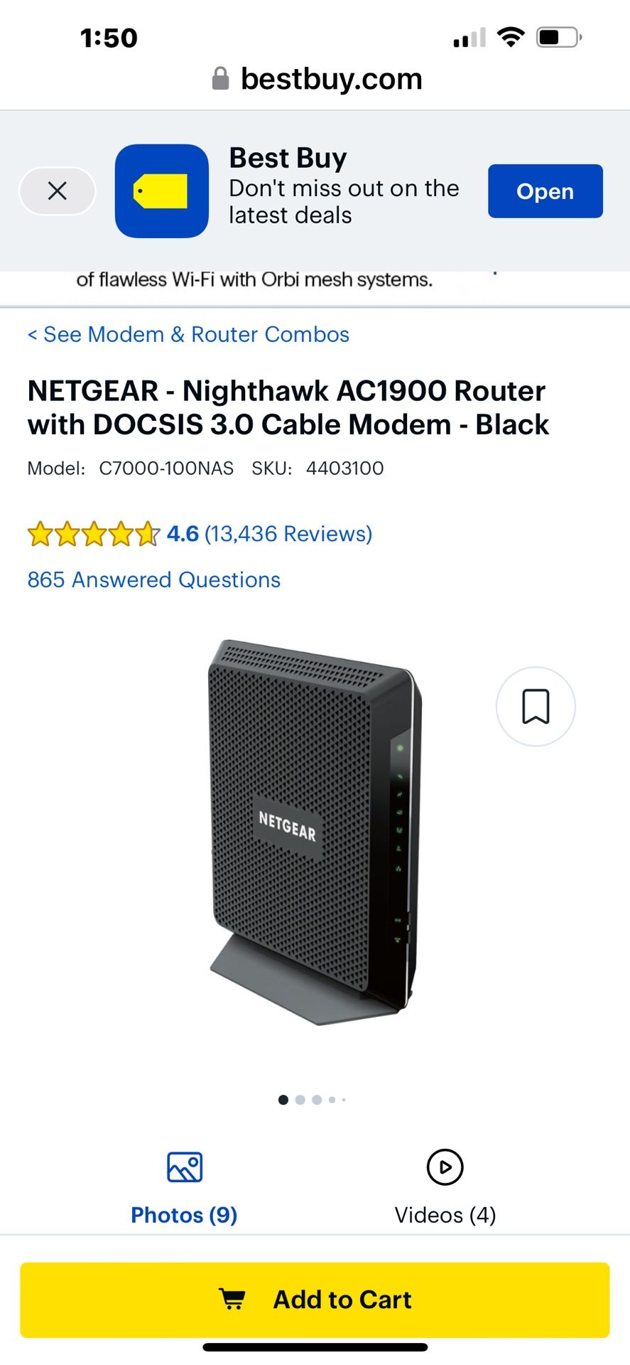 Netgear Nighthawk AC1900