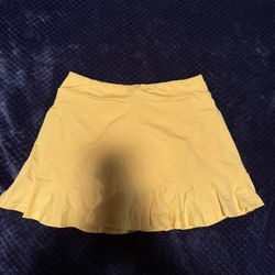 SHEIN Sunny Yellow Skater Skirt Size L