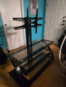 Glass TV stand