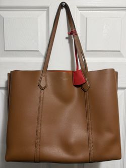 Tory Burch Perry Tote Canyon Orange women's Hand Bag 