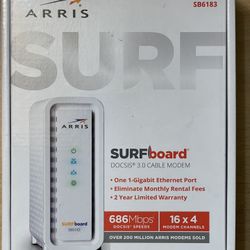 Arris SB6183 Surfboard DOCSIS 3.0 Cable Modem