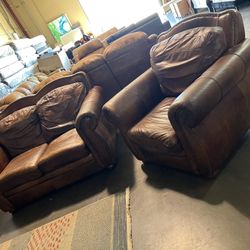 Leather Sofas Set 
