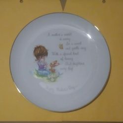 1976 Happy Mother’s Day Plate Commemorative Edition Gigi Genuine Porcelain Cleveland Ohio Japan Poem Vintage Collectible Large Animals Holiday Gift 