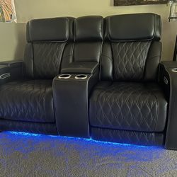 Luxury leather Couch & loveseat