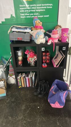 Freee gently used items ( update)  the white dresser, and the black shelves already been taken