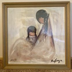 Signed Ted DeGrazia NAVAJO MOTHER Vintage Lithograph Print Gallery