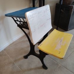Antique School Desk
