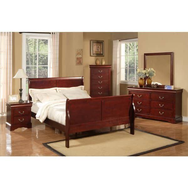 Queen bedroom set...bed dresser mirror chest and nigth stand $575