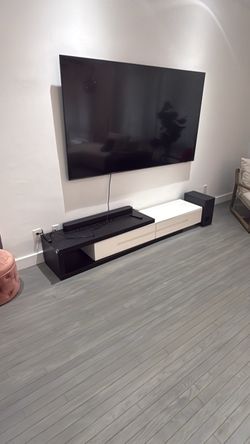 Modern TV console cabinet with drawers