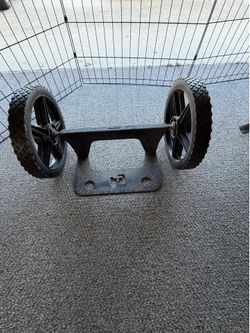 Generator Wheel Kit Axle Assembly – Unused Tires with Full Tread – Long-Term Garage Storage
