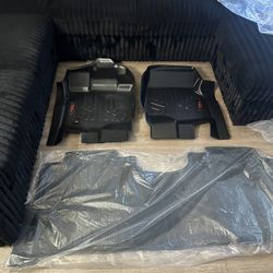 Rough Country All Weather Floor Mats for Ford F-150 (2015-2025) F-150 Lightning (2022-2024) Raptor (2017-2025) Front & Back Set