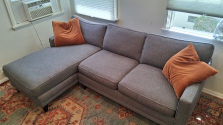 Comfortable gray couch