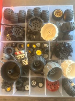 Huge Lego tires and wheels lot