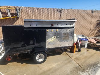 Taco grill and trailer