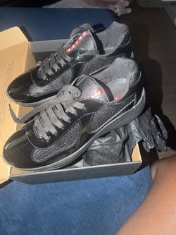 Black Prada sneakers