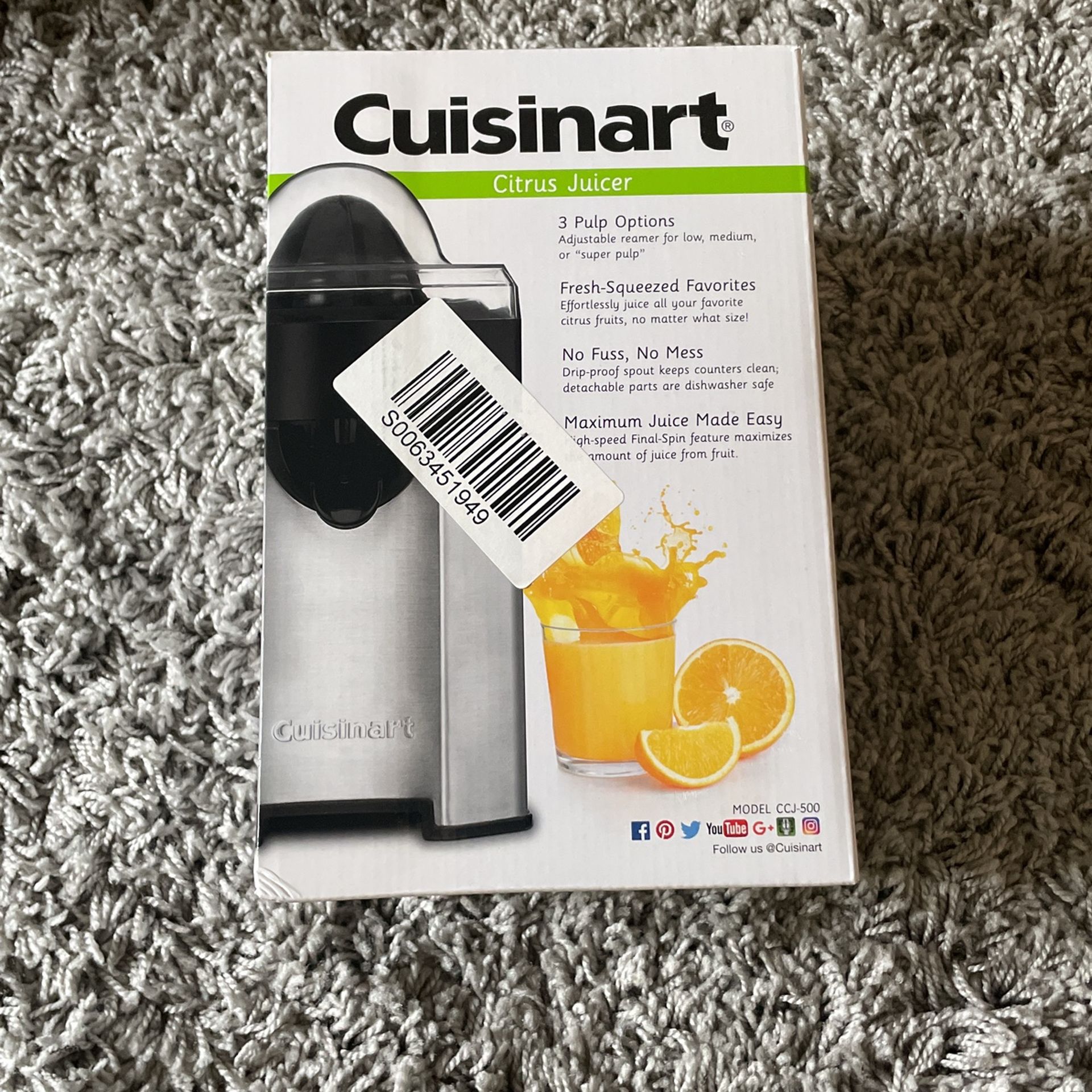 cuisinart citrus juicer ccj-500