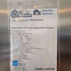 Frigidaire Professional® 18.9 Cu. Ft. Stainless Steel Column Freezer