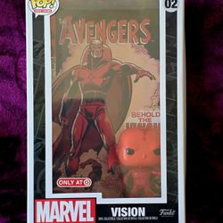 Marvel Funko Pop Comics Cover Vision