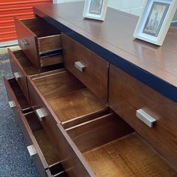 DELIVERY Available. Real Wood Long Dresser With Big Drawers. Drawers Sliding Smoothly 63
