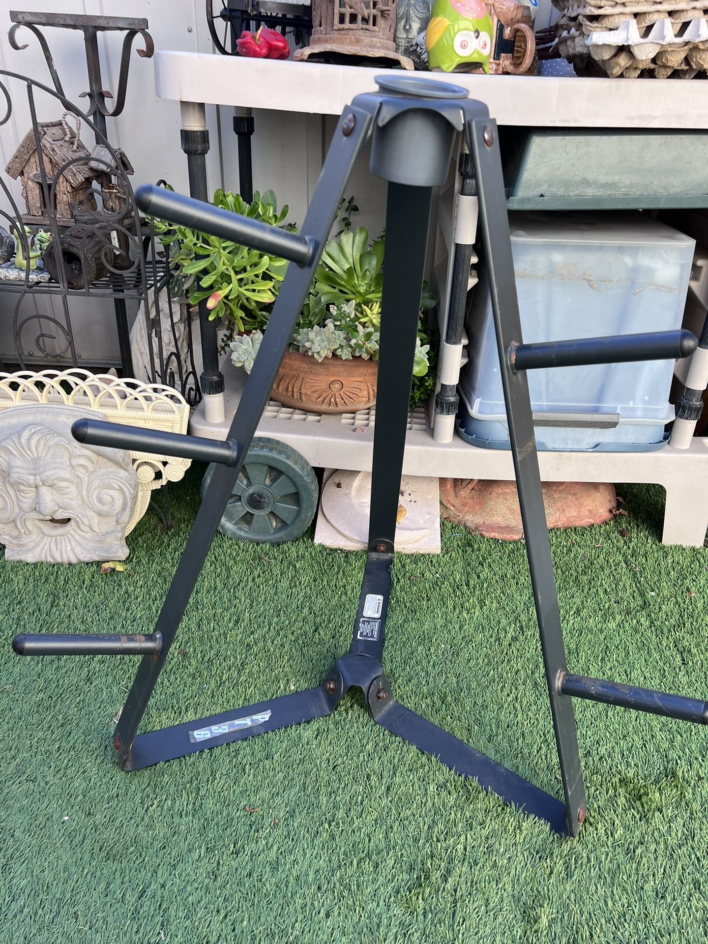 Marcy PT 36 Heavy Duty Triangular Weight Rack Compact Gym Organizer