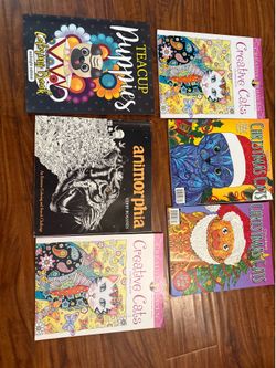6 Animal coloring books