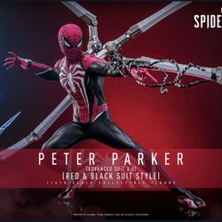Hot Toys Spiderman 2 Red And Black Suit Ps5