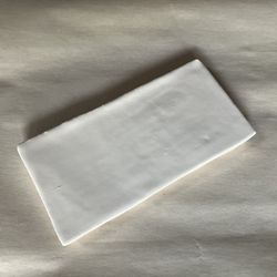 “Fez White Matte” 2.5-in x 5-in SUBWAY TILES by Wow!