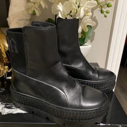 Black Leather Boots PUMA 