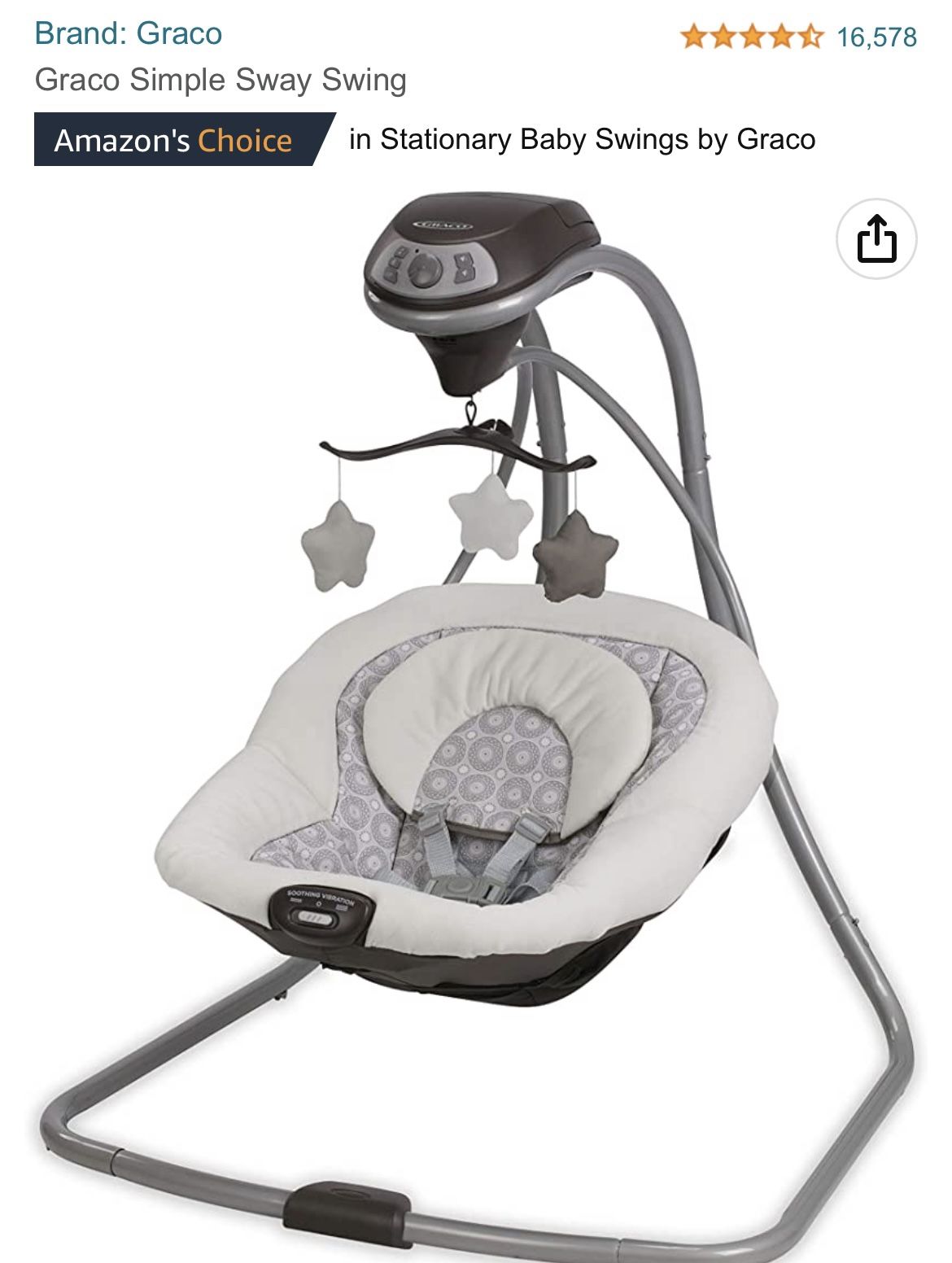 Graco Simple Sway Baby Swing 🤍