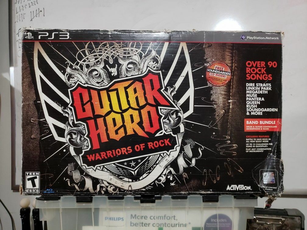Guitar Hero Warriors Of Rock Band Bundle PS3