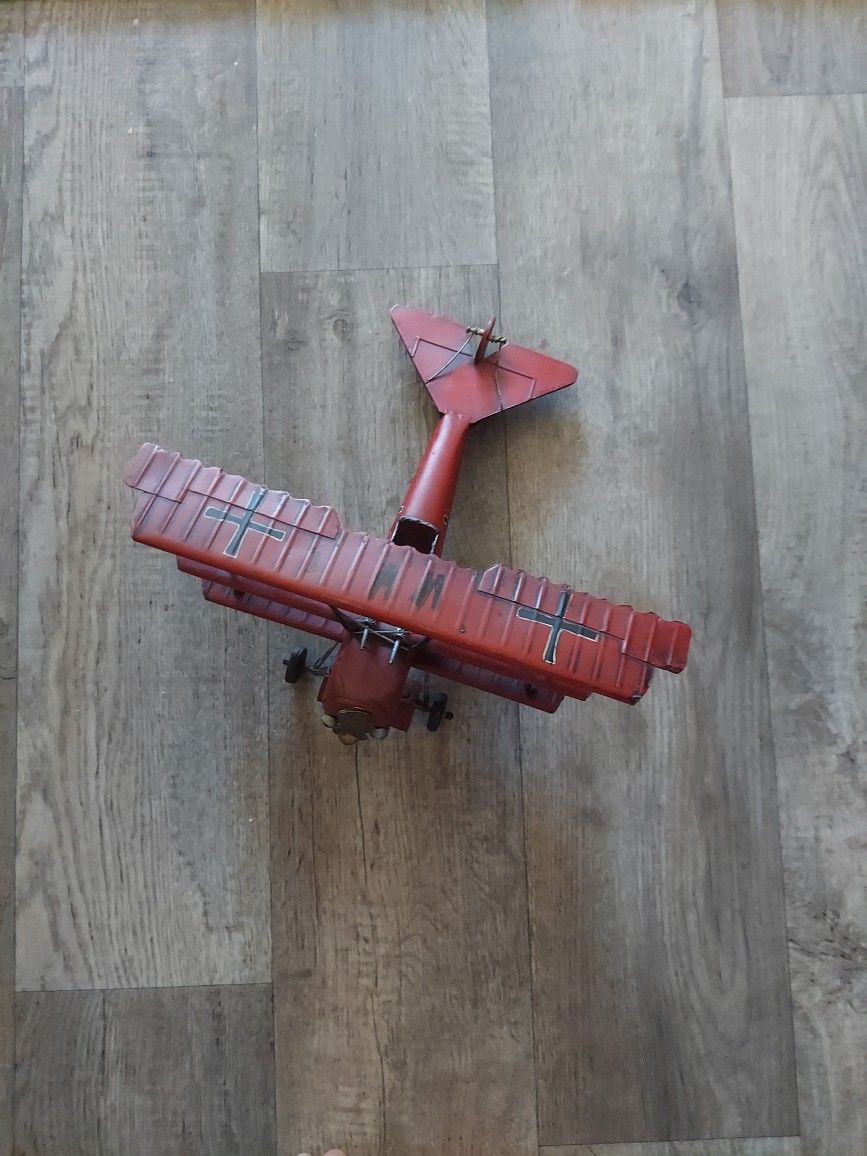 Metal Decorative Bi Plane