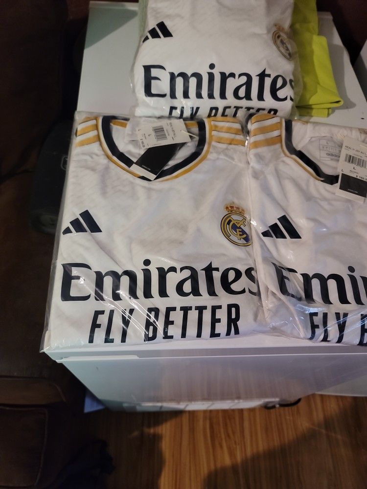 Real Madrid Long Sleeve Authentic (LARGE ONLY)