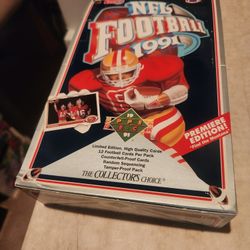 1991 Upper Deck Football Premier Edition box break, star cards sleeved 