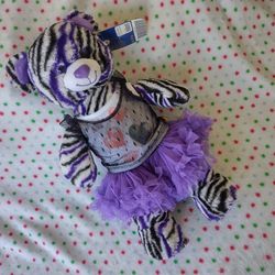 Build-a-Bear Zebra Bear With Outfit 