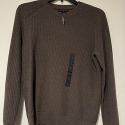 Banana Republic Textured Crewneck Sweater Brown Size Medium Men New 