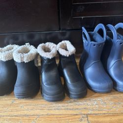 Winter Boot And Rain Boots Size 8