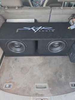 10in skar subs and box