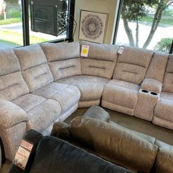 Reclining Sectional In Stock For Fast Delivery