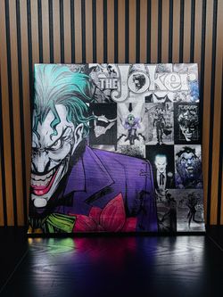 DC Comics The Joker Canvas Wall Art 25"x25" Pop Creations Batman