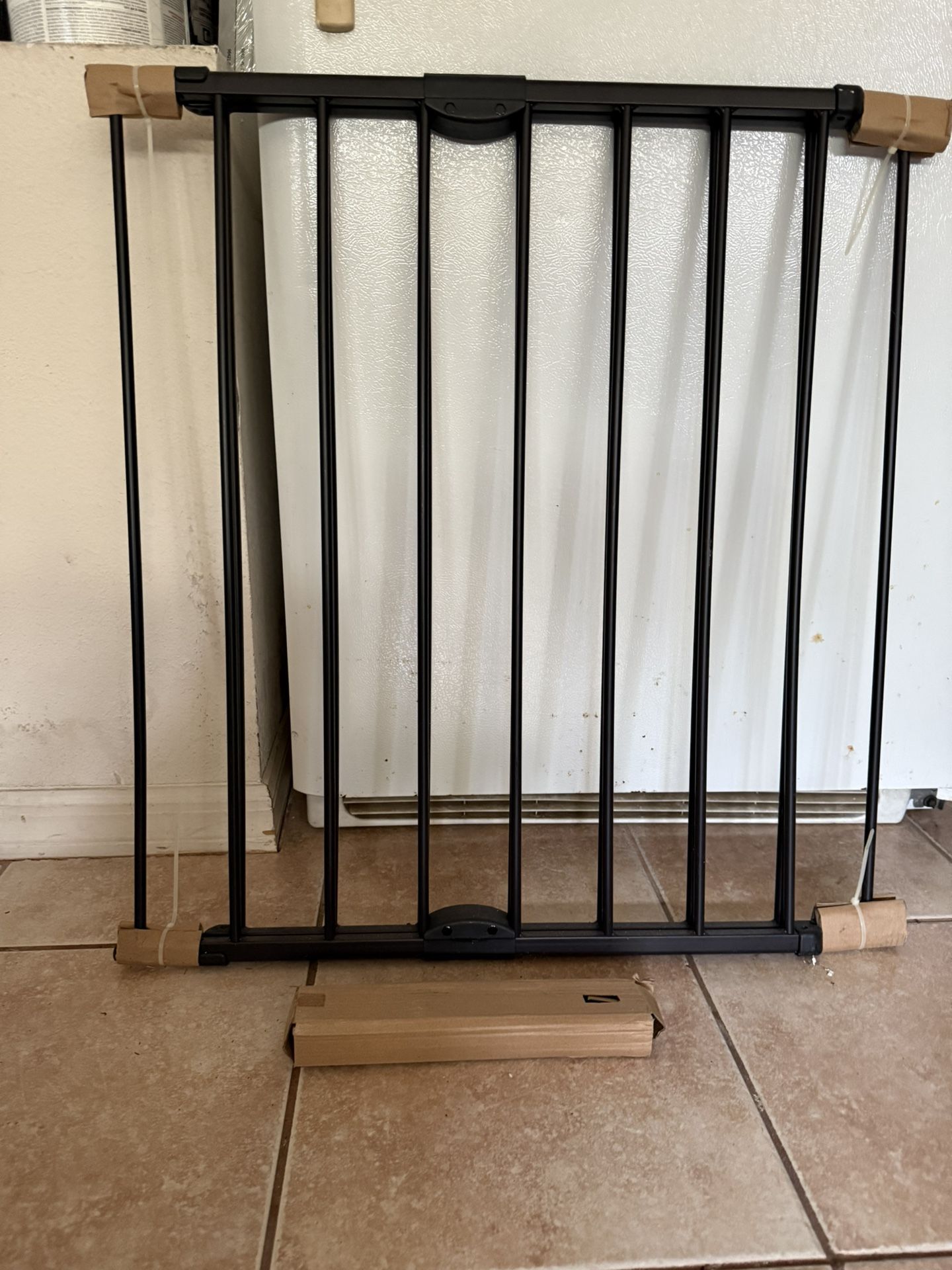 Black Metal Safety Gate moving must sale $10 dollars