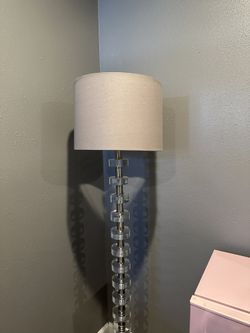 Tall Grey Lamp