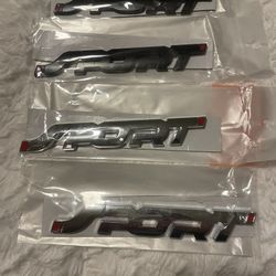 Sport Metal Logo Black