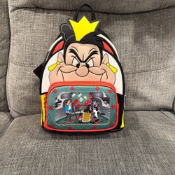 NWT Loungefly Queen Of hearts Mini Backpack 