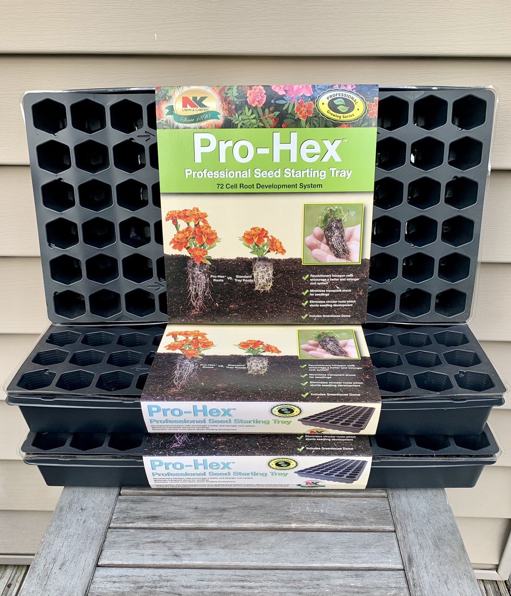 (3) Pro-Hex Professional Seed Starting Trays