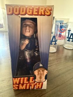 LA Dodgers Will Smith Bobblehead and stadium cups