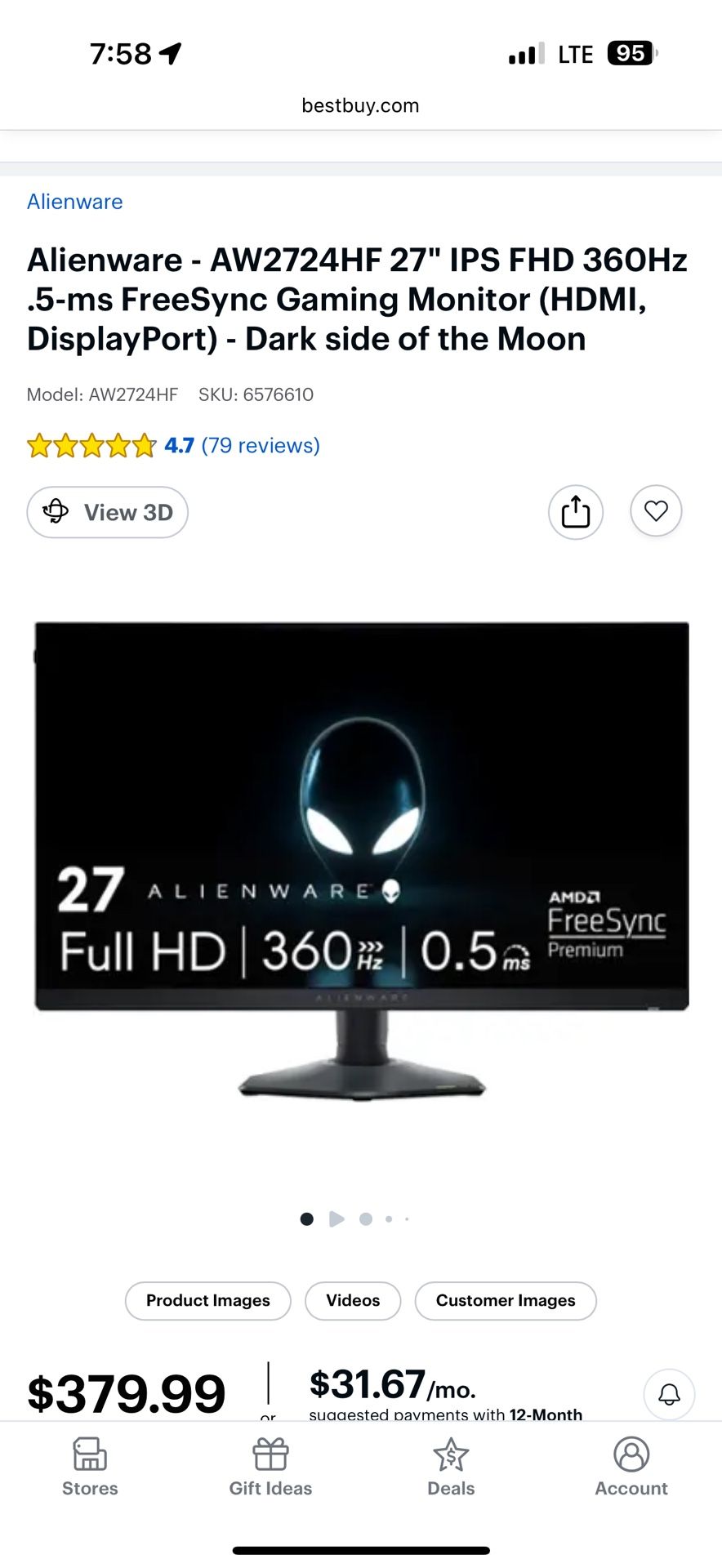 360hz Gaming Monitor